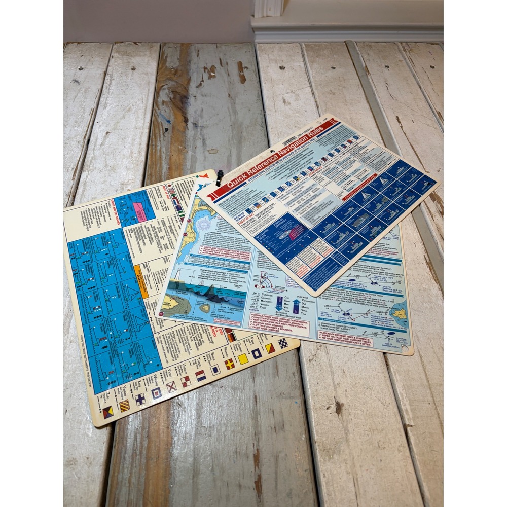 Davis Quick Reference Navigation Rules Coastwise Piloting Bouyage Boars Set